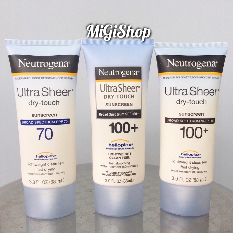 [Hàng Mỹ] Kem Chống Nắng Body Neutrogena Ultra Sheer Dry Touch SPF70-100+ 88ml | BigBuy360 - bigbuy360.vn