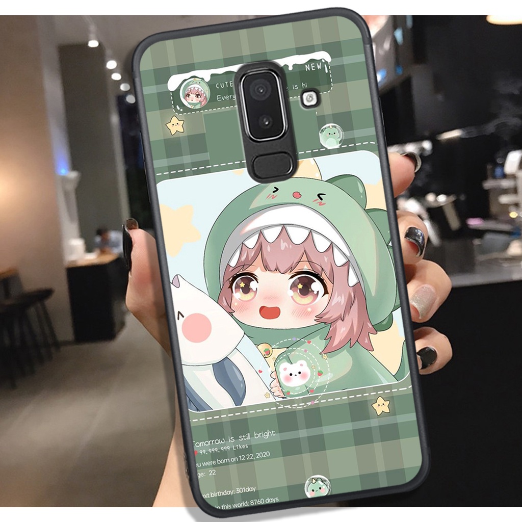 [HOT]ỐP SAMSUNG J8 - J6 PLUS - A6 PLUS - A8 PLUS - A8 STAR, IN HÌNH KHỦNG LONG CHIBI SIÊU DỄ THƯƠNG.
