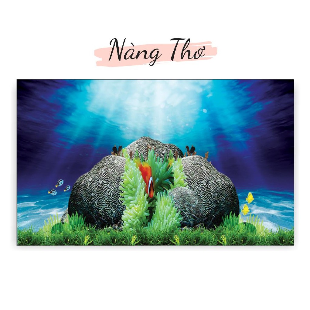 TRANH DECAL DÁN HỒ CÁ NHIỀU KÍCH THƯỚC_THIẾT KẾ NÀNG THƠ