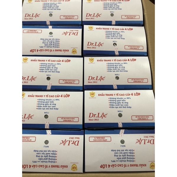 Khẩu Trang Y Tế 4 Lớp Hộp 50 Cái Dr Loc JSC