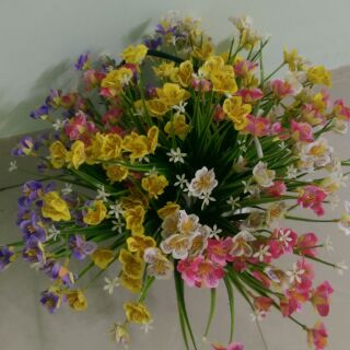 Chùm hoa cỏ ,hoa giả, hoa lụa ,hoa trang trí