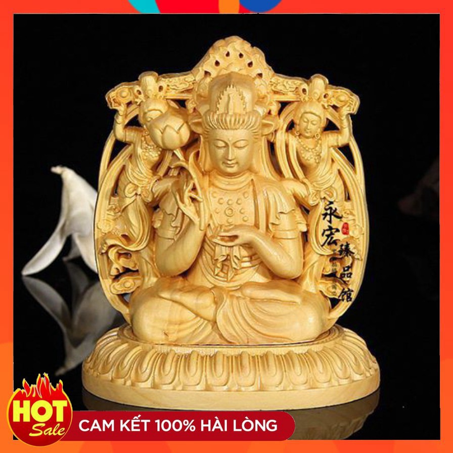 (((GIẢM GIÁ))) Tượng Phật Đại Thế Chí Bồ Tát -Tặng vòng đeo tay (để trên bàn lv với trên taplo ôtô ) -hàng loại 1