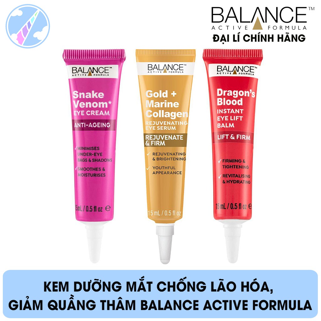 Kem Dưỡng Mắt Chống Lão Hóa, Giảm Quầng Thâm Balance Active Formula 15ml