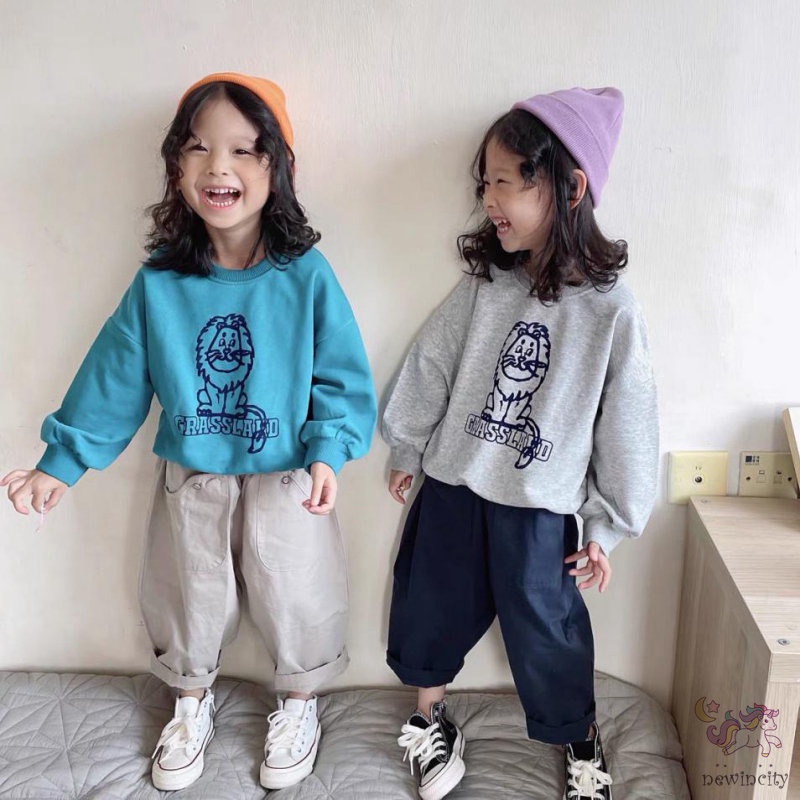 Áo hoodie họa tiết hoạt hình thời trang thu đông hàn quốc cho trẻ em