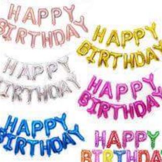 Bộ chữ Happy Birth Day Tráng nhôm