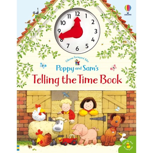 Sách Usborne - Học giờ cho bé 6-8 tuổi Poppy and Sam's Telling the Time Book
