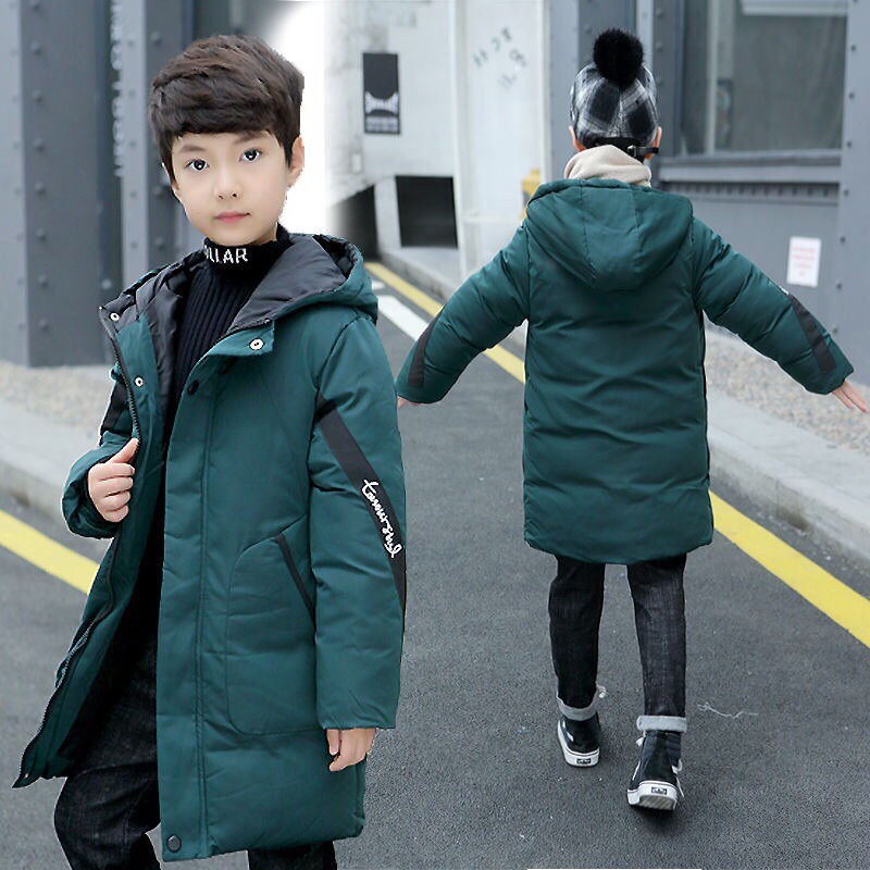 Áo Khoác Phao rằn ri Bé Trai 17-55kg Phong Cách Hàn Quốc