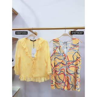 Áo Kiểu Nữ Không Tay Màu Vàng Mango Cordon - 41979081