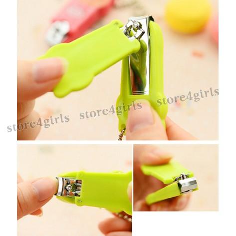 Bấm móng tay họa tiết cute, dụng cụ cắt móng tay hoạt hình, làm móc khóa an toàn tiện dụng Store4girls