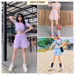 Set váy loang màu cực xinh ulzzang 3 màu