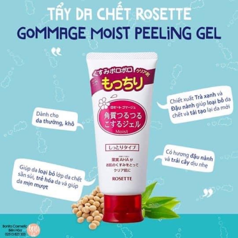 ( Chính hãng ) Gel tẩy tế bào chết Rosette Peeling Gel Nhật Bản (No.1 Cosme)