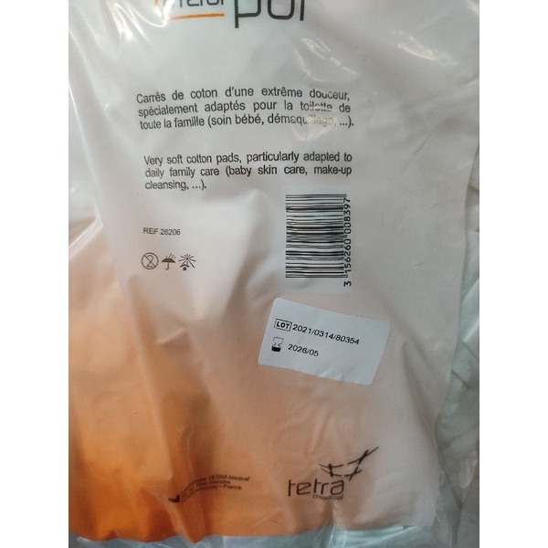 [SALE 50% + TẶNG MẶT NẠ] BÔNG TẨY TRANG TETRA 500/150 MIẾNG PHÁP | BigBuy360 - bigbuy360.vn