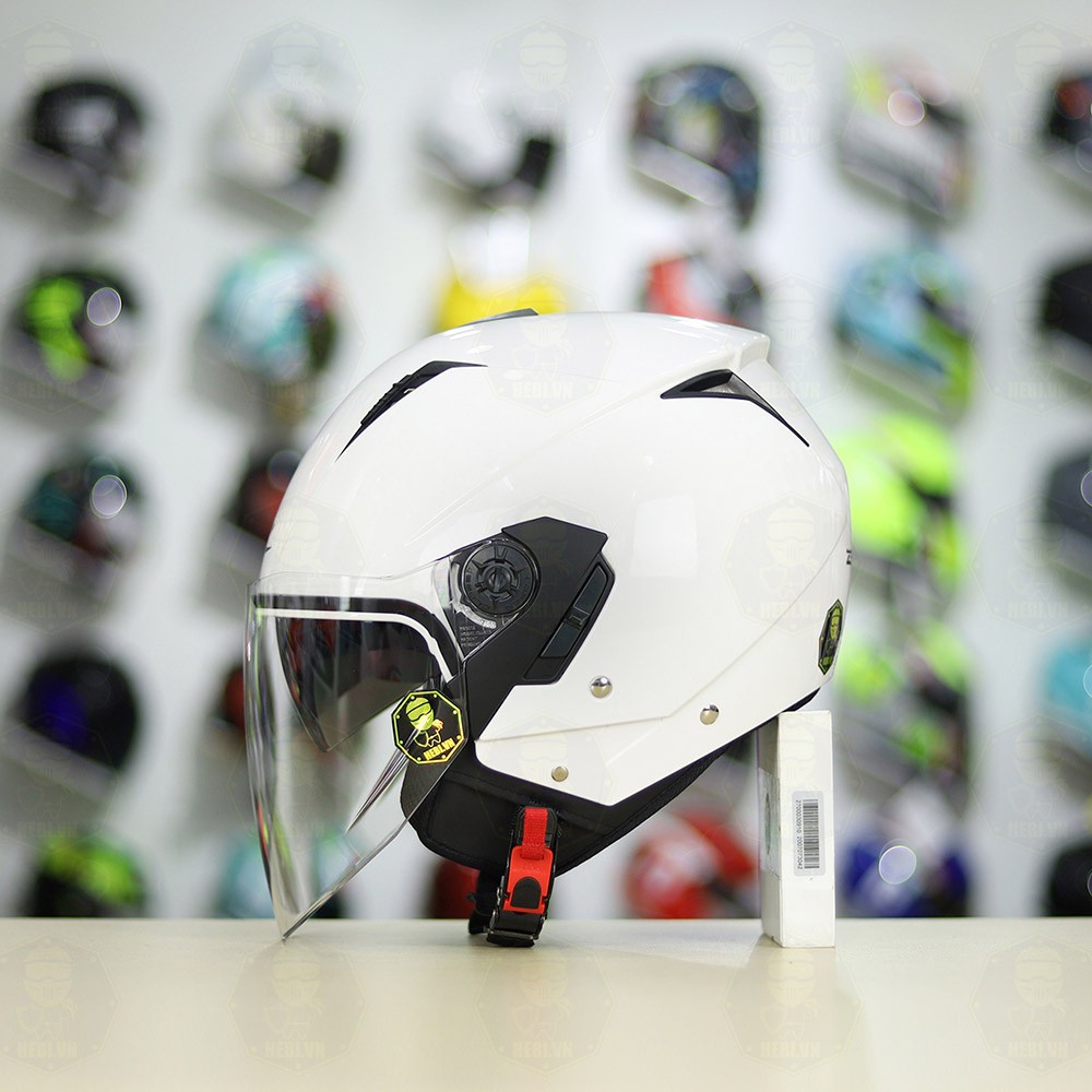 Mũ bảo hiểm 3/4 có 2 kính Zeus 205 thiết kế nhỏ, gọn, nhẹ kiểu dáng trẻ trung chính hãng - Helmets 4U