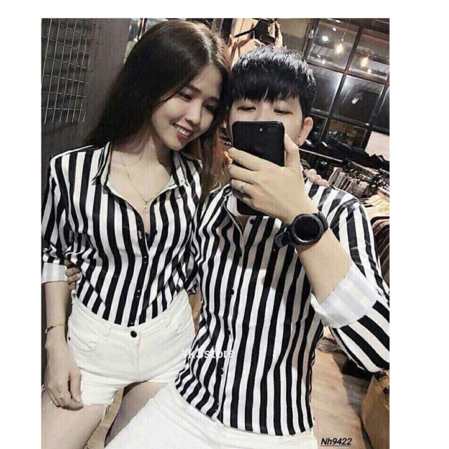 Áo sơ mi cặp nam nữ siêu hot 404