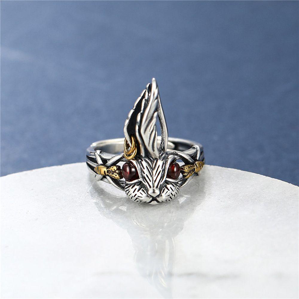 Nhẫn Hở Phong Cách Punk Sáng Tạo Cho Nữ Charms|Khuyên Tai Bản To Màu Sắc Retro Thời Trang