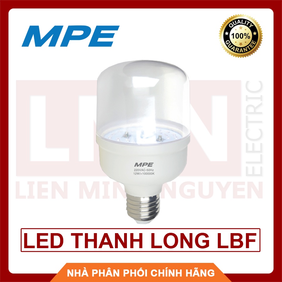 MPE, BH 2 năm, LED Bulb chiếu sáng Thanh Long LBF-9 9W, LBF-12 12W E27, Hàng Việt Nam, Công nghệ Đức - Chất lượng cao