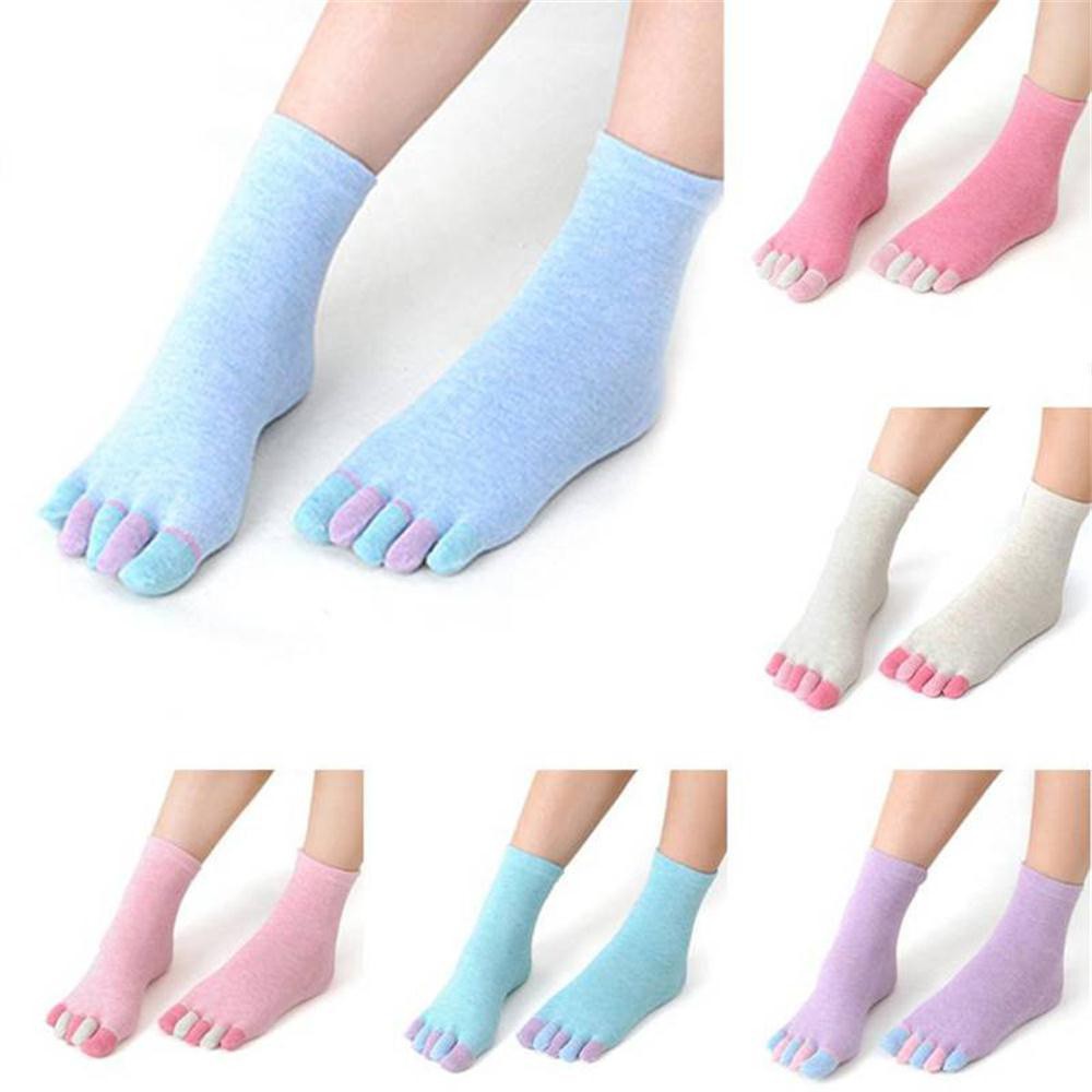 Đôi vớ nữ cotton tách ngón thoáng khí
