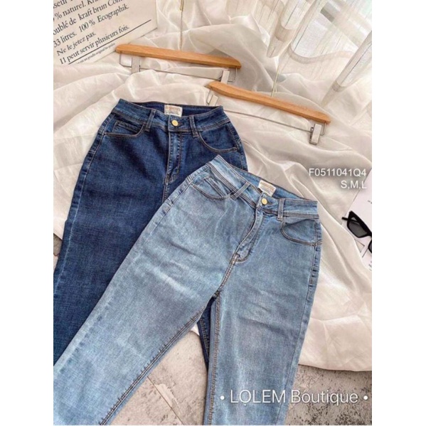 Quần jean dài ôm lưng cao một nút! HÀNG VNXKSize: S,M,L