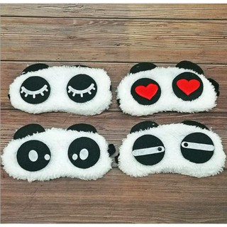 COMBO 5 Cái Bịt Mắt Khi Ngủ PANDA Nhiều Biểu Cảm Dễ Thương Vải Bông Siêu Mịn Có Quai Chun #
