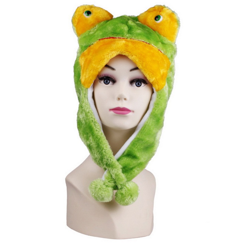 Mũ Beanie Hóa Trang Động Vật Bằng Vải Bông Cho Nam &amp; Nữ