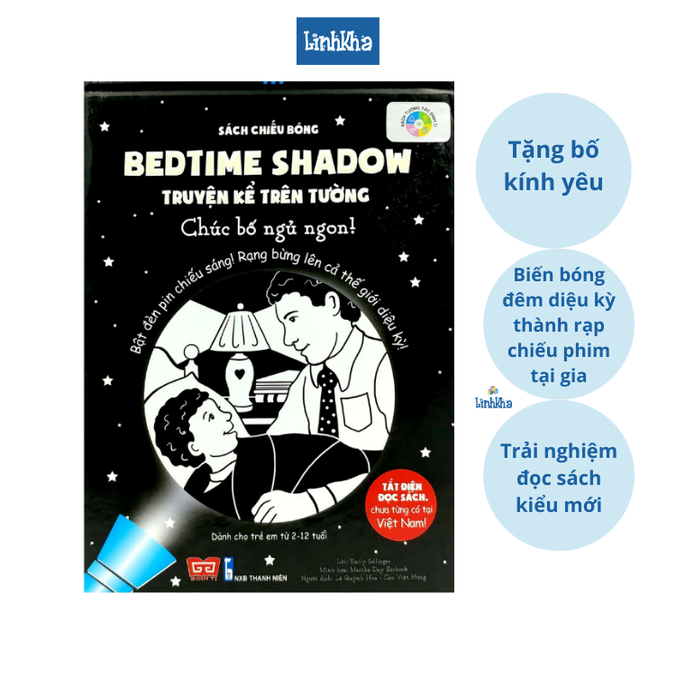 Sách chiếu bóng Chúc Bố Ngủ Ngon - Bedtime shadow - Truyện kể trên tường - Đinh Tị