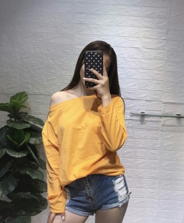ÁO THUN TAY DÀI LỆCH VAI