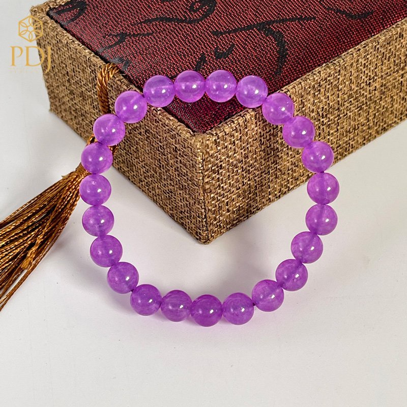 Vòng tay đá mã não tím PDJ - Kèm hộp đựng cao cấp - PD0019 - Trang sức PDJ