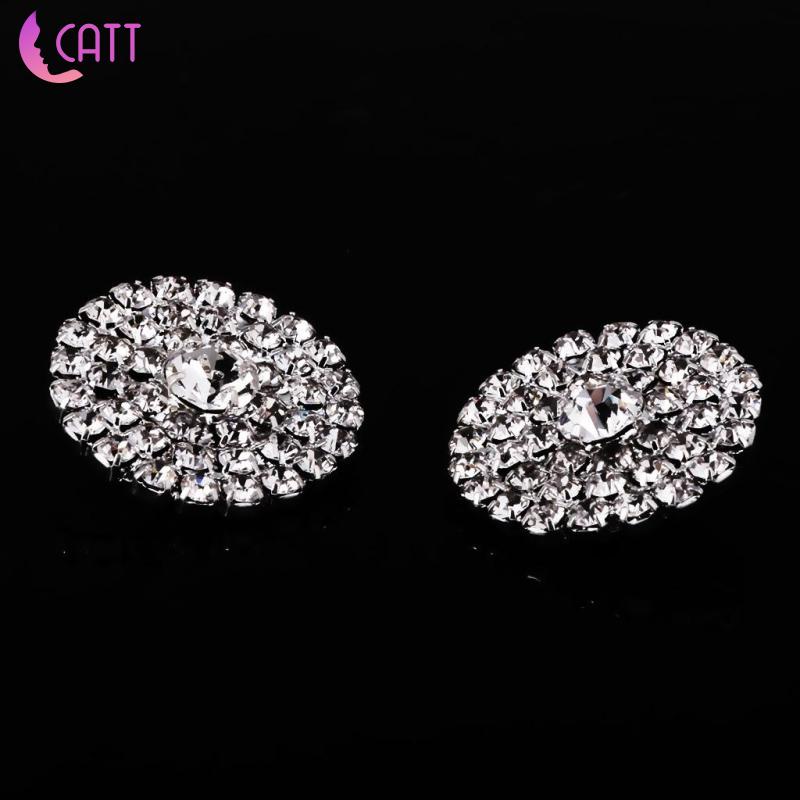 Set 5 Nút Tròn 21mm Đính Đá Trang Trí Sổ Tay / Đồ Thủ Công Đa Ứng Dụng
