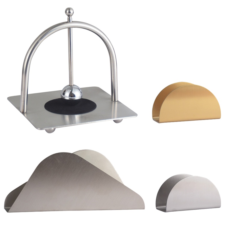 Giá Đỡ Khăn Giấy Bằng Thép Không Gỉ Tiện Dụng Cho Nhà Bếp / Phòng Tắm