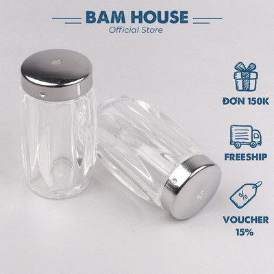 Combo 2 Hủ tăm nhựa Bam House chất nhựa Acrylic thon gọn cao cấp HTN05