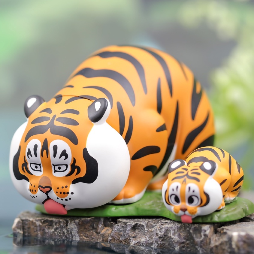 Panghu & baby Fat tiger Hộp Đồ Chơi Có Hộp Bịt Xung Quanh Cho Bé