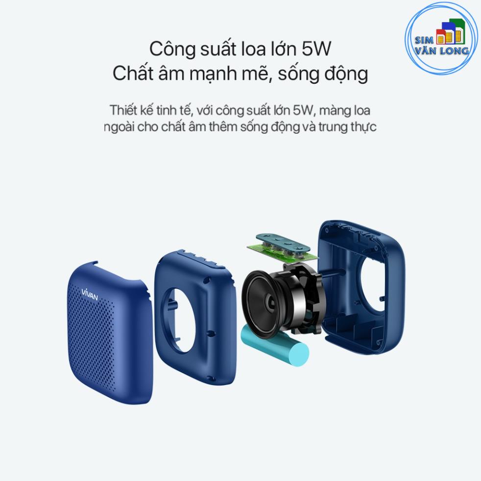 Loa TWS Bluetooth 5.0 VIVAN VS1 Chính Hãng Chất Âm Tốt Bass Mạnh Chống Nước IPX5 5W Thời Lượng Pin Dài Đến 10H _13