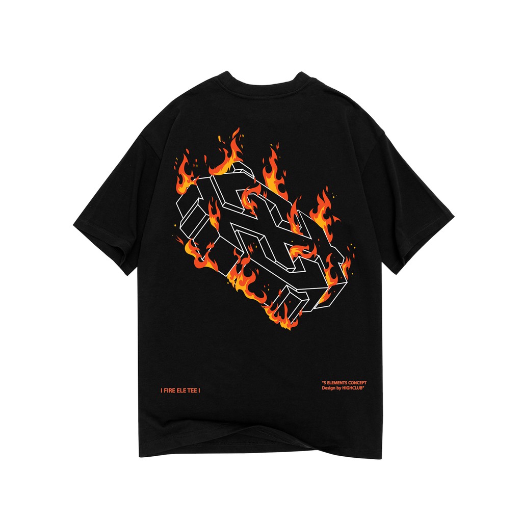 Áo thun Highclub Fire Ele - Black | BigBuy360 - bigbuy360.vn