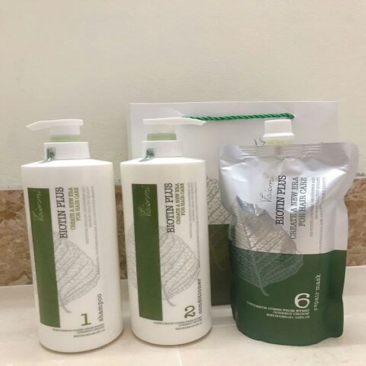 Cặp  dầu gội xả chống rụng tóc VISIONMI BIOTIN PLUS
