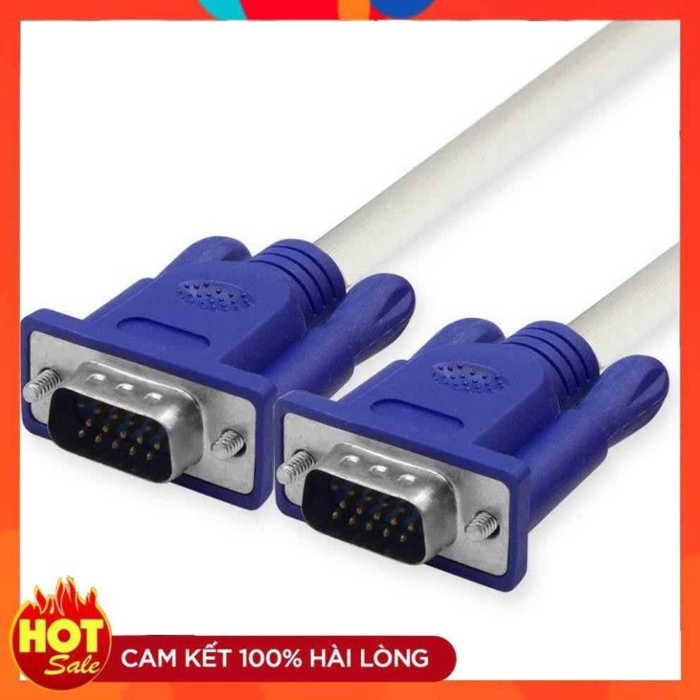 [Mã ELFLASH3 hoàn 10K xu đơn 20K] Dây VGA Lõi Đồng 1.5m 3m 5m 10m hàng chuẩn 3+4 chất lượng cao-cáp 2 đầu VGA đực xịn tố