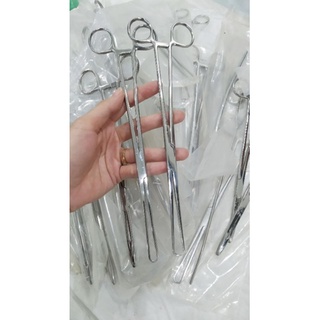 Kẹp buzi thẳng, kẹp cổ tử cung, pen kẹp col, panh kẹp col 25cm