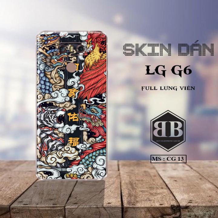 Bộ Skin Dán LG G6 dán full lưng viền dùng thay hoàn toàn ốp lưng điện thoại đẹp lung linh