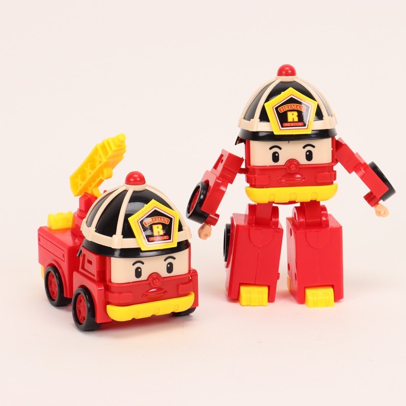 Hộp đồ chơi biệt đội 6 xe Robocar Poli biến hình