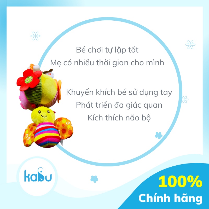 KABU - Đồ Chơi Treo Cũi Phát Triển Đa Giác Quan Cho Bé Từ 0-6 Tháng Tuổi, Đom Đóm Phát Triển Đa Xúc Giác Cho Bé Từ 0-6 T