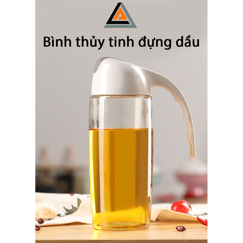 [Bán Sỉ -Giá Tốt]Bình, hũ đựng dầu ăn gia vị thủy tinh cao cấp có vòi ,dung tích 600ml