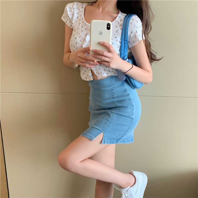 Chân váy jeans co dãn 11263 | BigBuy360 - bigbuy360.vn