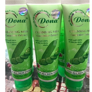 Sữa rửa mặt làm trắng và dưỡng da Dona ( dưa leo )