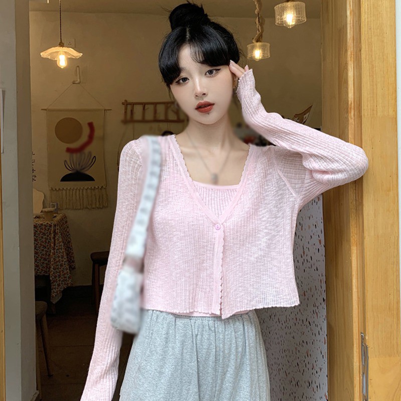 Áo khoác cardigan cổ tim phong cách trẻ trung thời trang cho nữ