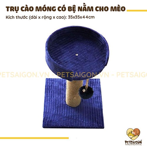 TRỤ CÀO MÓNG CÓ BỆ NẰM CHO MÈO