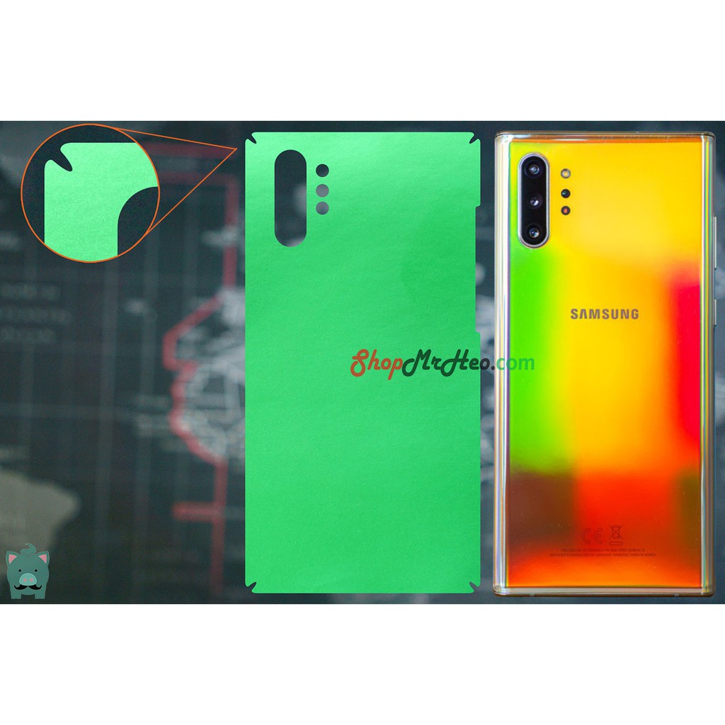 Skin Dán Mặt Sau Lưng Vân Nhôm Samsung Galaxy Note 10 - Note 10 Plus