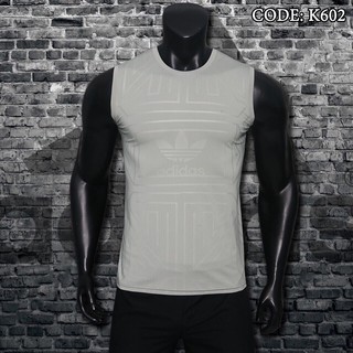 Áo thun nam, Áo sát nách dập vân cao tầng (Thun lạnh) form chuẩn size S-2XL Mẩu TH610-K602