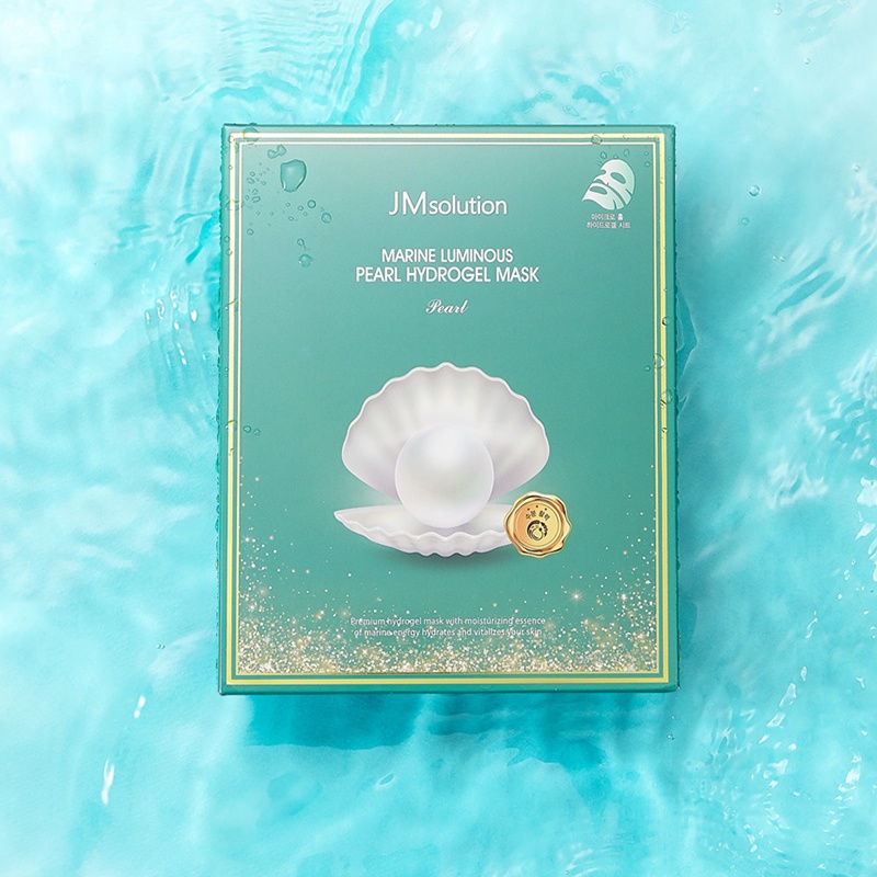 JMSOLUTION Mặt Nạ Jelly Thạch Ngọc Trai [MIẾNG LẺ] Dưỡng Trắng JM Solution Marine Luminous Pearl Hydrogel Mask Pearl 3