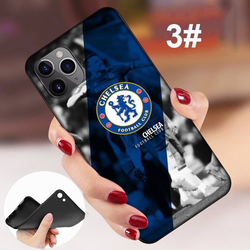 Ốp điện thoại TPU mỏng họa tiết đội bóng đá Chelsea cho iPhone X XSMax XR 6 6S 7 8 Plus 5 5S SE 2020 6+ 6S+ 7+ 8+ G20