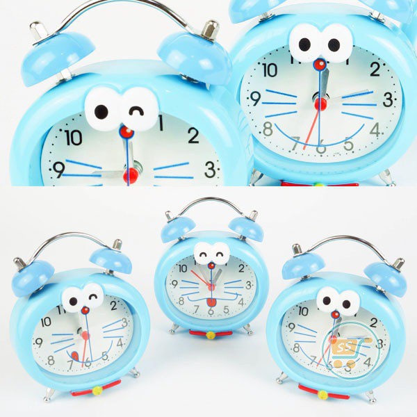 Doraemon Đồng Hồ Báo Thức Hình Doremon & Hello Kitty Xinh Xắn