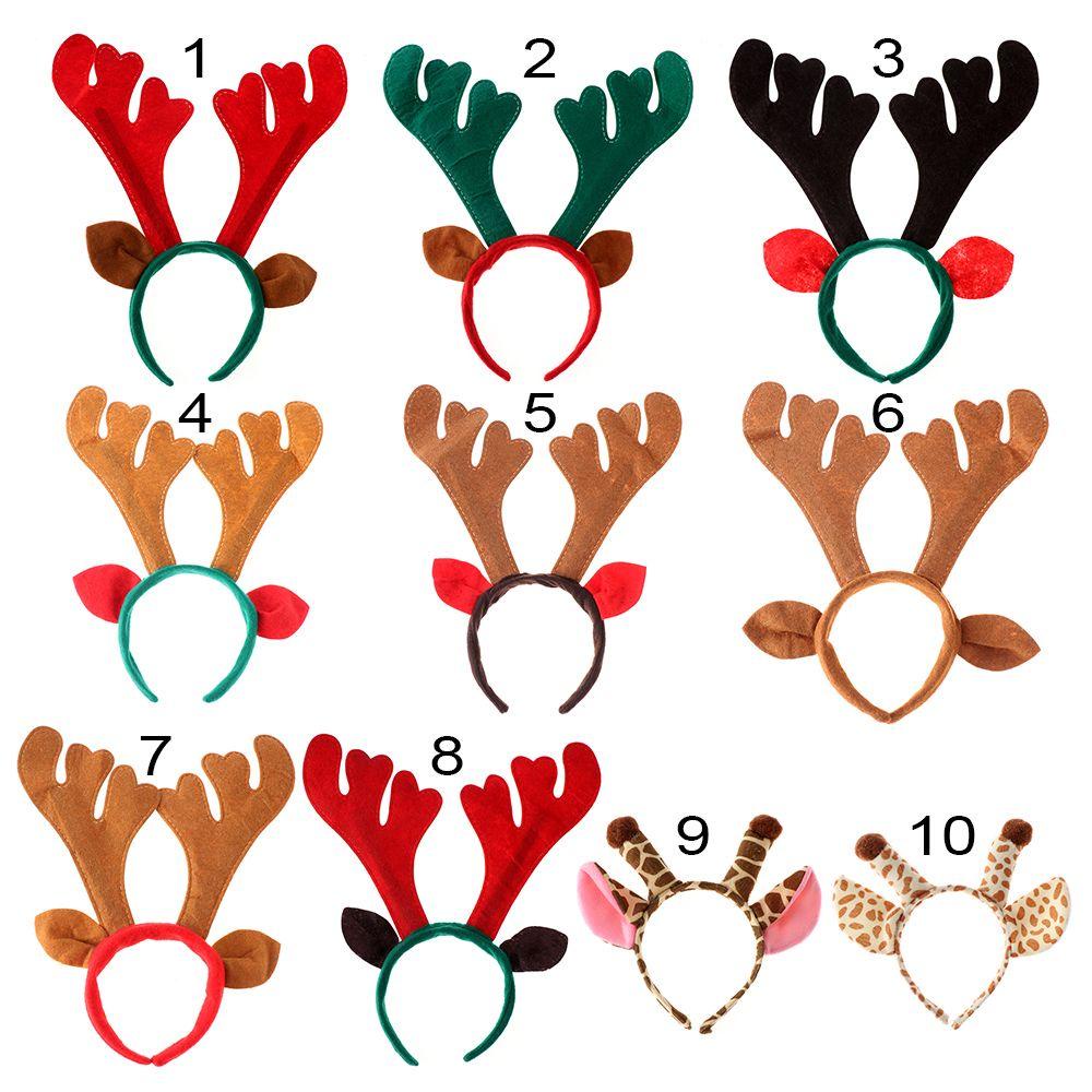 Băng Đô Cài Tóc Hình Hươu Cao Cổ Hoạt Hình Đáng Yêu Dành Cho Dịp Giáng Sinh